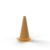 Traffic cone | yellow | yellow | Height: 500 mm